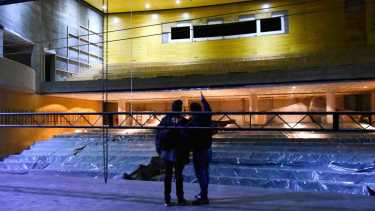 Según la presidencia de la obra social, es necesario realizar un nuevo revestimiento de paredes. (FOTO: Cecilia Maletti)