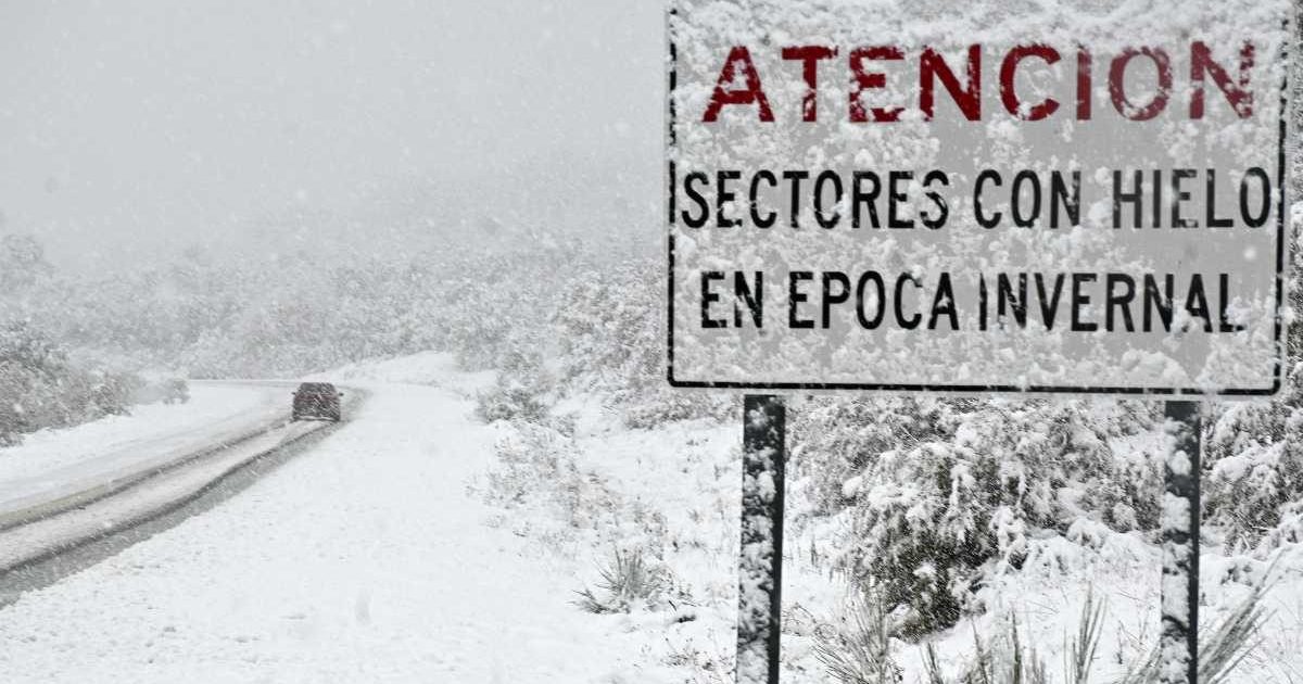 Alert for snow and wind of up to 100 km/h in Neuquén and Río Negro, this Friday and Saturday