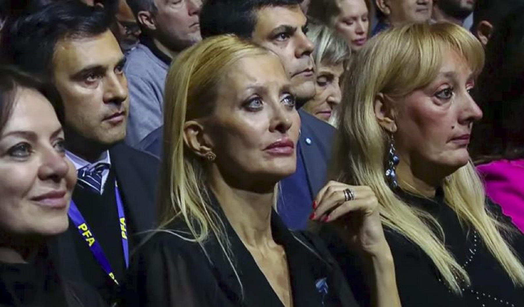 Amalia Yuyito Gonzáles en el acto de Javier Milei
