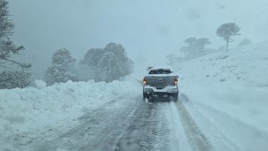 Video: Así fue la épica caravana para sacar a los turistas varados en una ruta de la Patagonia tapada por la nieve