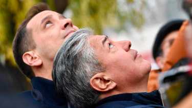 El gobernador Rolando Figueroa en el festejo por el 25 de Mayo en Centenario (Matias Subat)