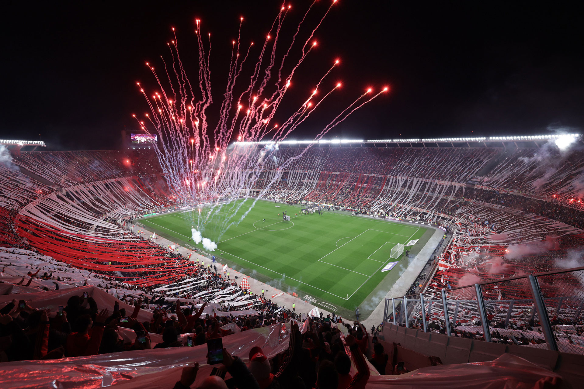 El estadio Monumental es el elegido para la definición de la Copa Libertadores 2024. Archivo