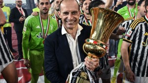Juventus despidió al entrenador Allegri por su comportamiento en la final de la Copa Italia