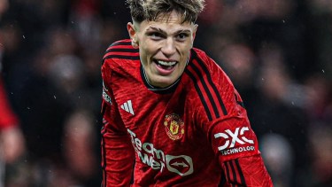 Alejandro Garnacho reconoció en una entrevista su simpatía por Boca. 