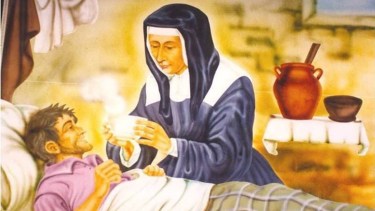 Santa Luisa de Marillac es patrona de pobres y viudas.-