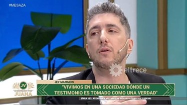 El cruce entre Jey Mammon y la periodista Valeria Zampedro. 