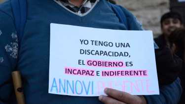 Esta tarde se movilizaron en Roca. Foto Andrés Maripe