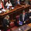 Imagen de Nicolás Posse ante el Senado, en vivo: "Esquema de esclavitud moderna", la crítica del ministro a los planes sociales