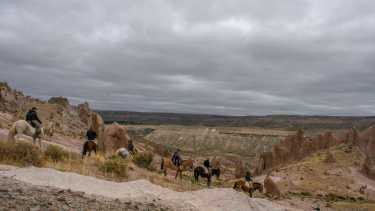 La maravilla de Los Bolillos en una cabalgata amterior en el norte neuquino.