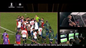 Conmebol reveló los audios del VAR de la polémica en Nacional – River por la Copa Libertadores