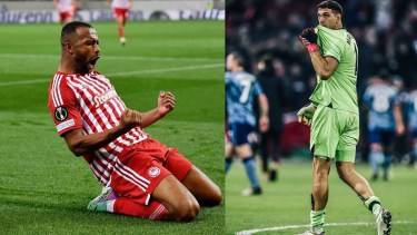 Dibu Martínez quedó eliminado de la Conference League con el Aston Villa.