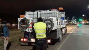 Ruta 7 de Neuquén: retuvieron vehículos por falta de habilitación, documentación e higiene