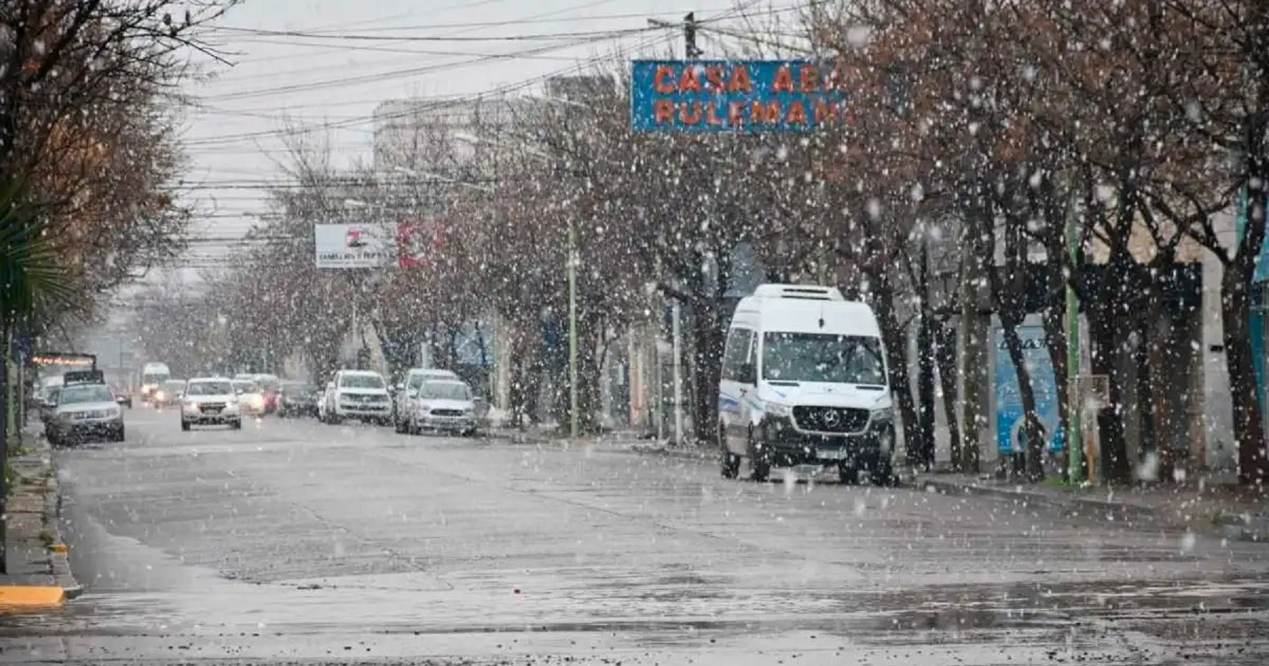La nieve sorprendió el año pasado a los habitantes valletanos. Foto: archivo. 