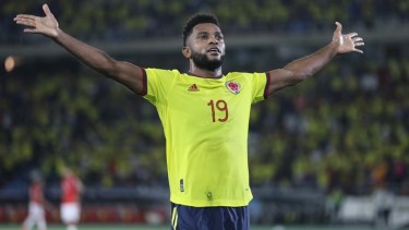Miguel Borja volvió a ser convocado para la selección de Colombia.