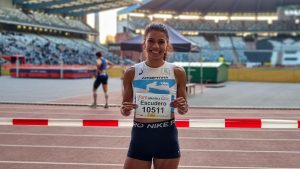 Martina Escudero, la atleta de Cipolletti, consiguió una marca histórica en Bélgica