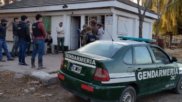 Se encontraban en una vivienda de Centenario. Foto: gentileza Gendarmería. 