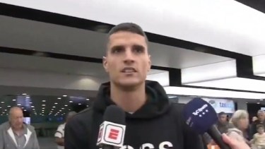 Erik Lamela habló de River tras su llegada a Argentina.