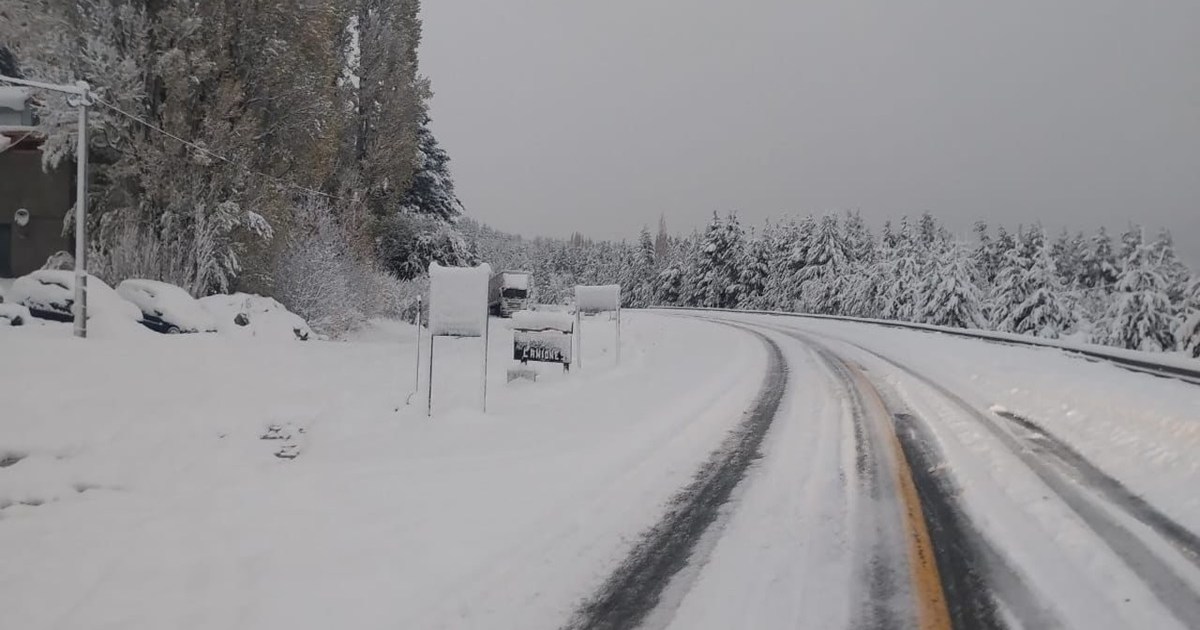 Intensas nevadas en la Ruta 40 entre Bariloche y el Bolsón: hay restricción para circular thumbnail