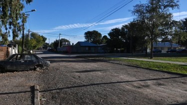 El chico de 16 años fue asesinado en el barrio Lavalle en Viedma. Foto: Marcelo Ochoa. 