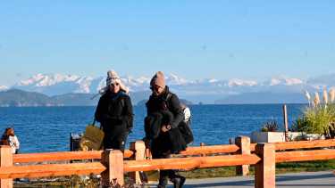 Bariloche, la ciudad más fría en la mañana de este viernes. Foto Alfredo Leiva. 