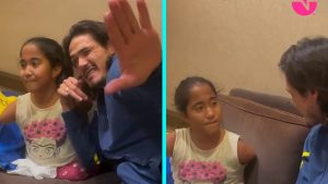 De San Antonio Oeste a la cancha de Boca: Mili cumplió su sueño y conoció a Edinson Cavani