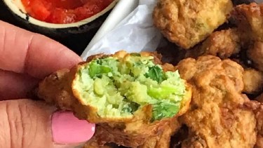 Lunes sin carne = buñuelos de espinaca súper esponjosos