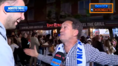 El hincha de Real Madrid repitió la cábala como en la semifinal de Champions 2022 y el Real ganó sobre el final. 