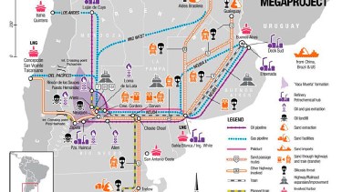 Usaron un mapa con calaveras para atraer inversores para Vaca Muerta: el insólito descuido del gobierno de Neuquén en Houston
