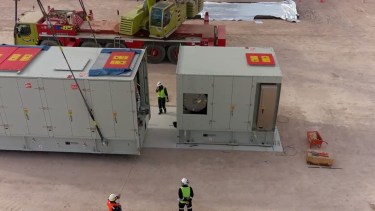 La obra de la planta compresora de Tratayén está al 86%. Foto: gentileza. 