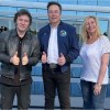 Imagen de Milei llegó a Los Ángeles: encuentros con Elon Musk y Gianni Infantino, entre su agenda