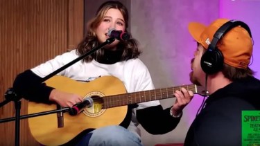 Olivia Firpo conquistó a todos en Olga, con Migue Granados.-