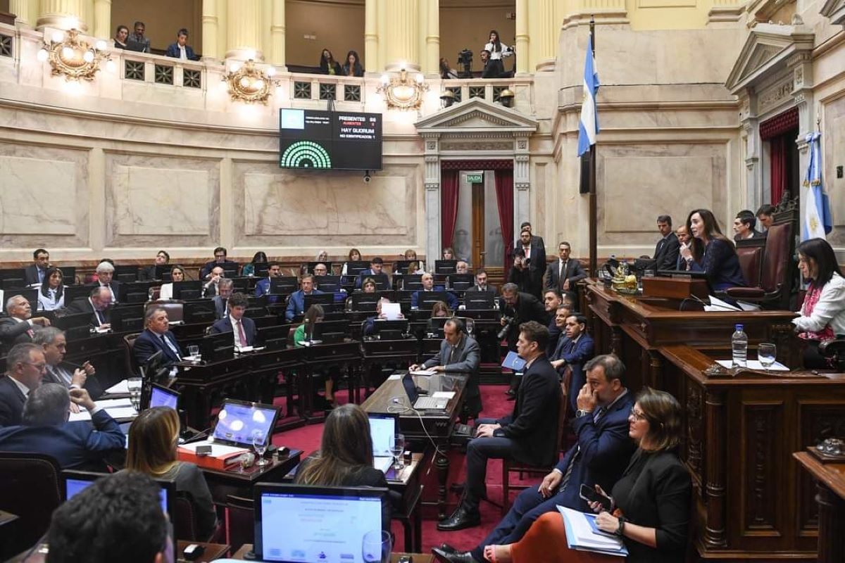 El Gobierno de Milei busca obtener los votos necesarios de los senadores para aprobar la Ley Bases. Foto: Gentileza Senado de la Nación Argentina