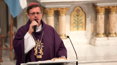 Jorge García Cuerva, critico contra la dirigencia política en el Tedeum del 25 de mayo. Foto: NA