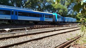 Un tren de la línea San Martín que chocó con otra formación: hay 50 heridos