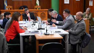 A la derecha los legisladores que conforman el Consejo de la Magistratura (Marcelo Ochoa)