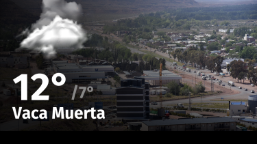 Clima en Vaca Muerta: cuál es el pronóstico del tiempo para hoy miércoles 1 de mayo