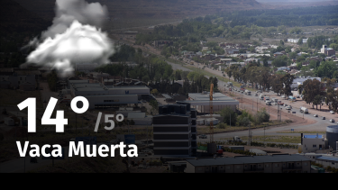 Clima en Vaca Muerta: cuál es el pronóstico del tiempo para hoy jueves 9 de mayo