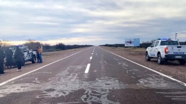 La mujer fue detenida en La Pampa para luego ser trasladada de vuelta a Mendoza. Foto: Gentileza La Arena.
