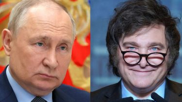 El gobierno de Putin se encuentra "decepcionado" por el apoyo de Javier Milei a Ucrania. 