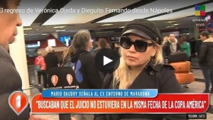Homenaje a Diego Maradona en Nápoles: Verónica Ojeda habló sobre los rumores de tensión