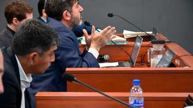 El fiscal jefe Gustavo Herrera encabezó los alegatos  de cierre (Florencia Salto)