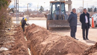 La obra de gas está en marcha y ahora sigue el agua. (Foto: gentileza)