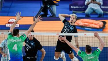 Argentina cayó en sets corridos con Eslovenia.