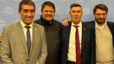 M;arcos Castro (Viedma), Mariano Gaido (Neuquen)  y Rodrigo Buteler (Cipolletti) participaron durante el encuentro. Foto: gentileza.