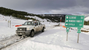 Los pasos fronterizos a Chile se encuentran cerrados por nieve y hielo. Foto: archivo. 