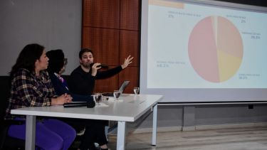La información fue presentada por la directora del Isepci Neuquén, Mercedes Lamarca junto a la dirigente de Libres del Sur Territorial Gladys Aballay. Foto: Cecilia MAletti
