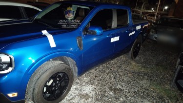 Se movilizaban en una camioneta Ford Maverick azul. Foto: Gentileza Policía de Neuquén. 