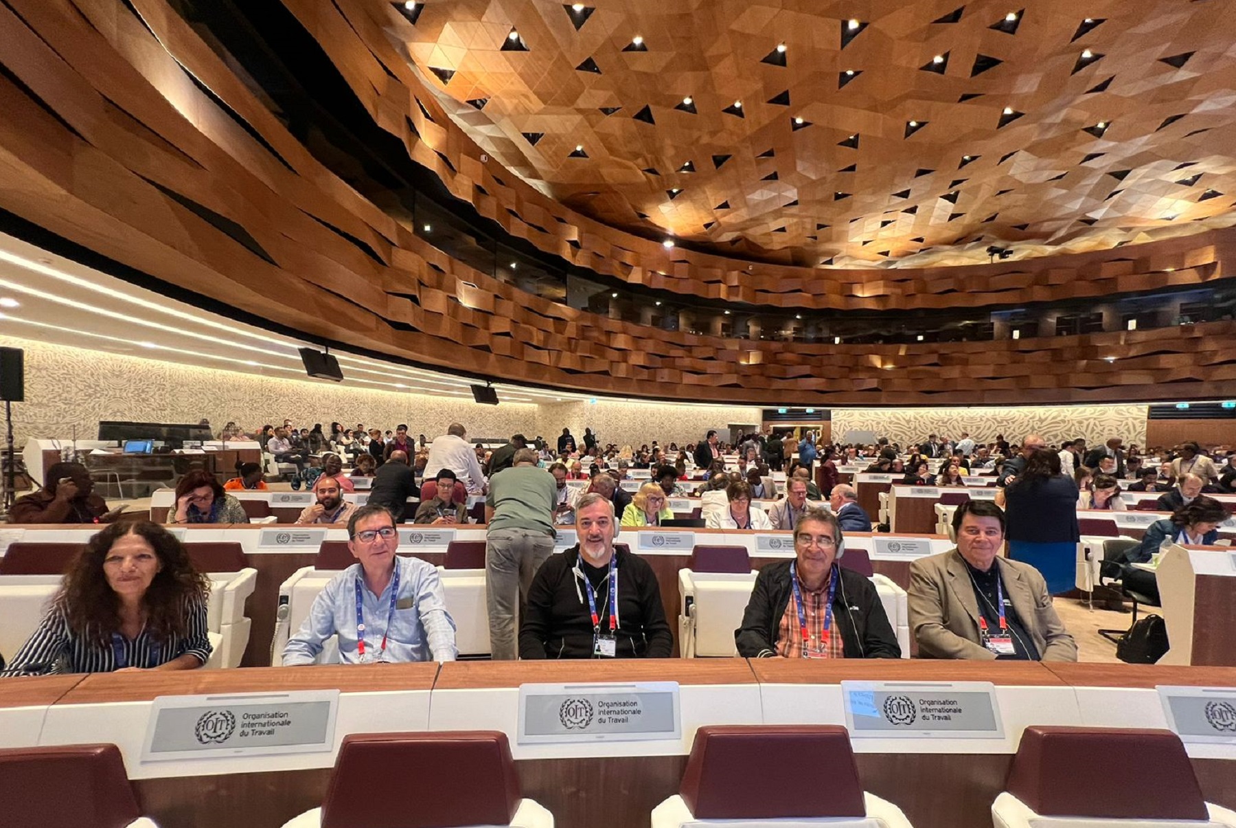 Aguiar participó este jueves de la Conferencia de la OIT en Suiza. 