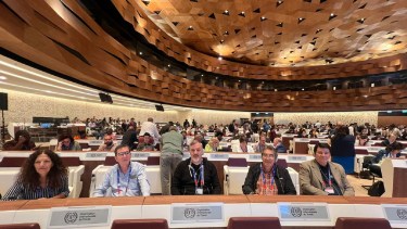 Aguiar participó este jueves de la Conferencia de la OIT en Suiza. 