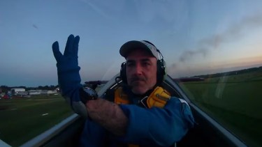 Gracca había pasado el año pasado por el tradicional aéreo del Alto Valle. Foto: gentileza Infobae. 